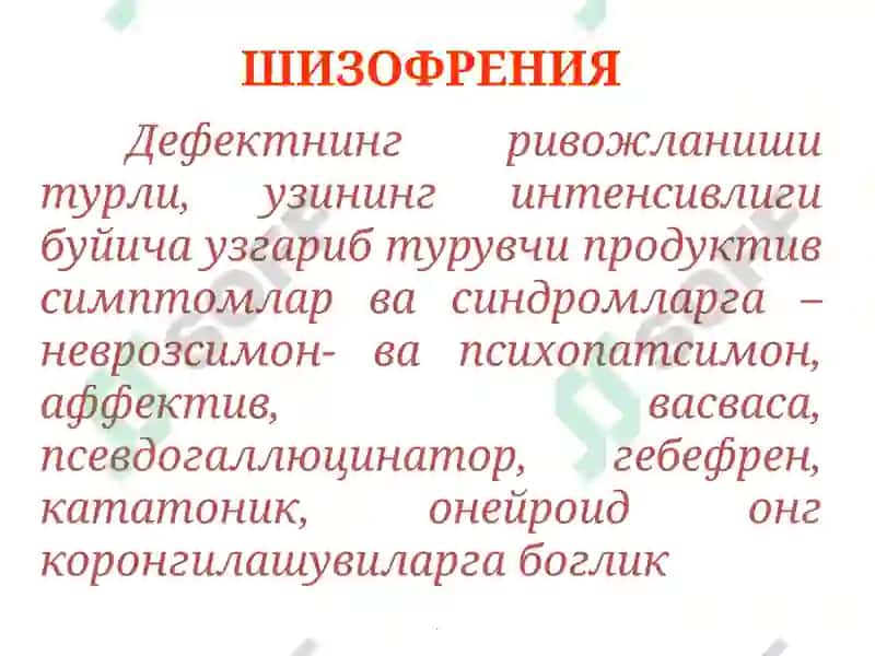 Шизофрения 4