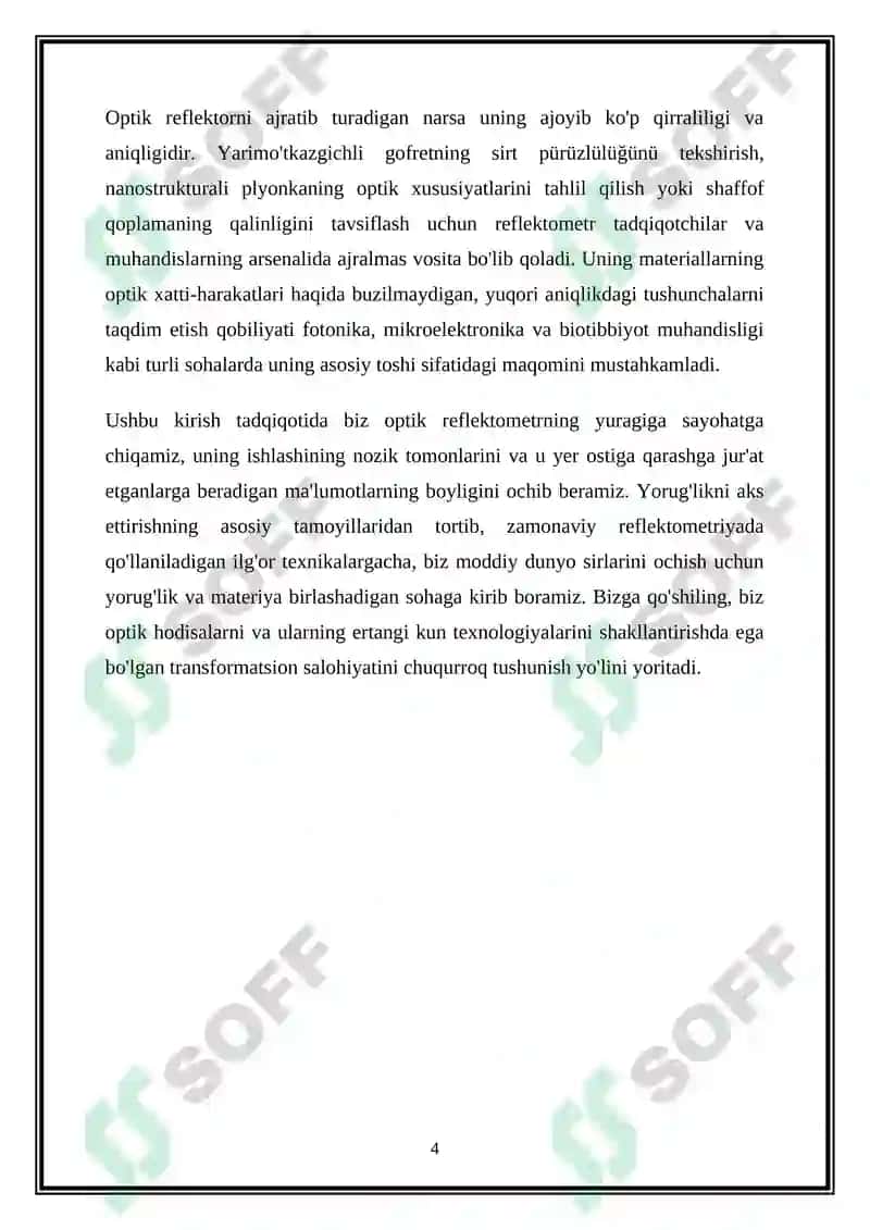 Optik reflektometrning ishlash printsipi 4