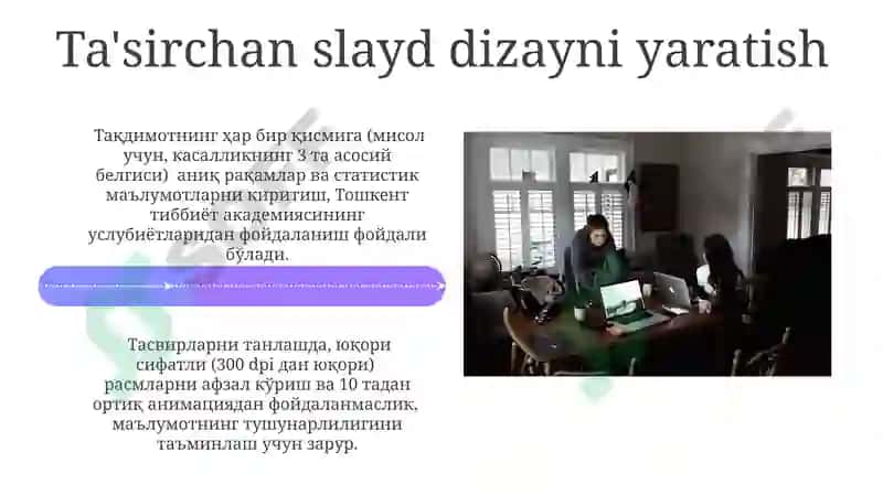 Tibbiyot axborotlarni taqdimotlar ko'rinishida shakllantirish texnalogiyasi 4
