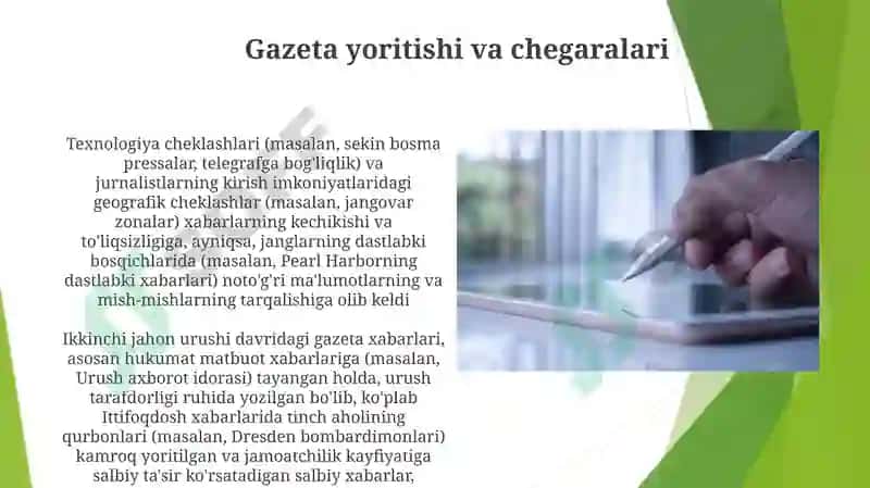 Ikkinchi jahon urushi yillari publisistikasi 4