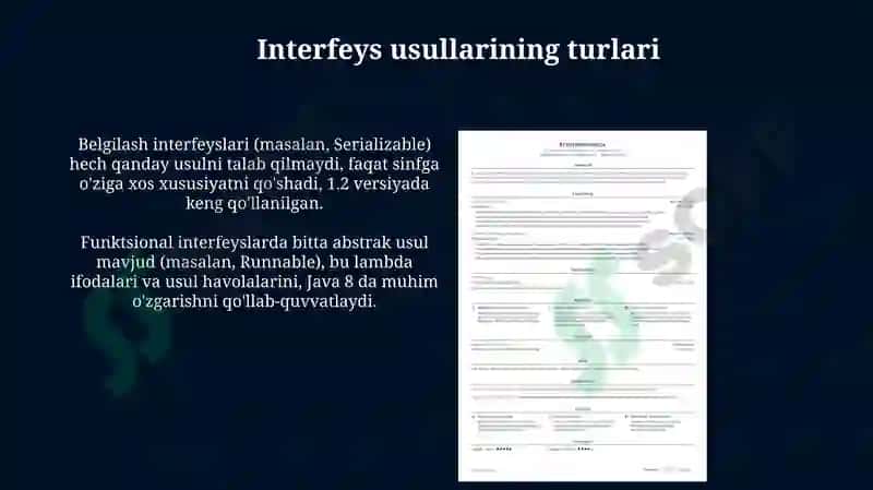 Interfeys usullari 4