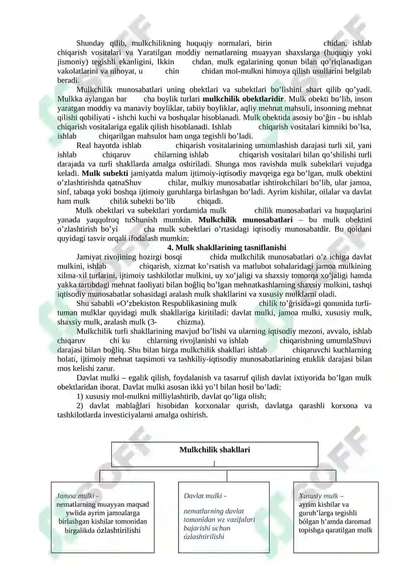 IQTISODIY TIZIM MODELLARI VA MULKCHILIK 4