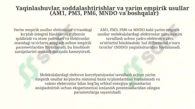 Emperik kvant kimyoviy hisoblash uslubi 4