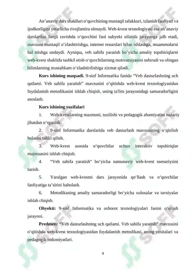 Veb dasturlashning uch qatlami. Veb sahifa yaratish 4