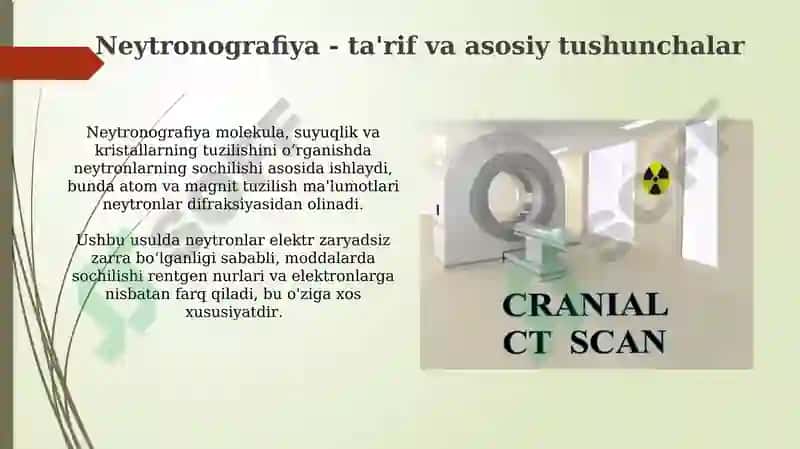 Neytronografiya va rentgenografiya 4