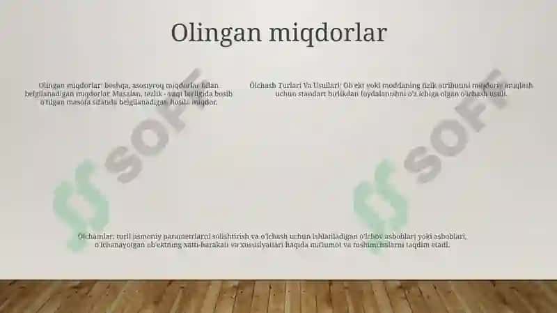 Ólchash Turlari Va Usullari 4