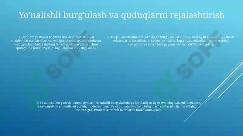 Naft Va Gaz Qazib Olishda Maxsus Burg'Ilar 4