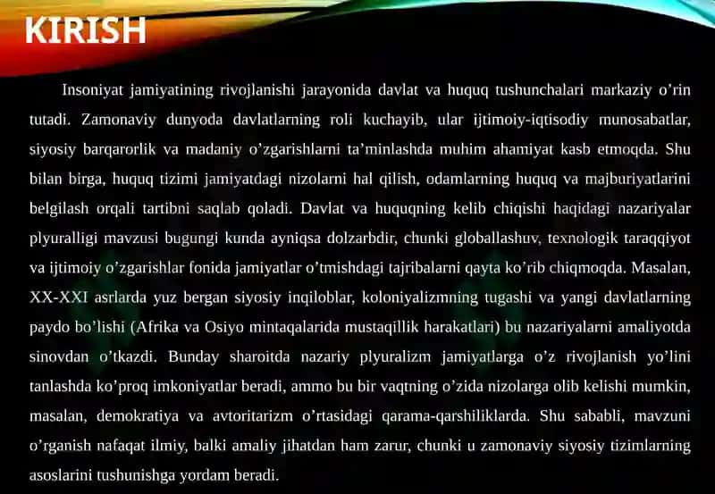 Davlat vahuqning kelib chiqishi haqida g'oya 4