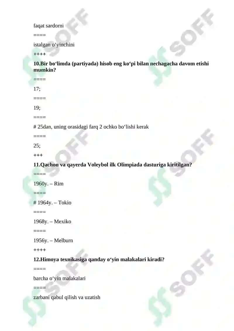 Sport mahoratini oshirish (Voleybol) 4