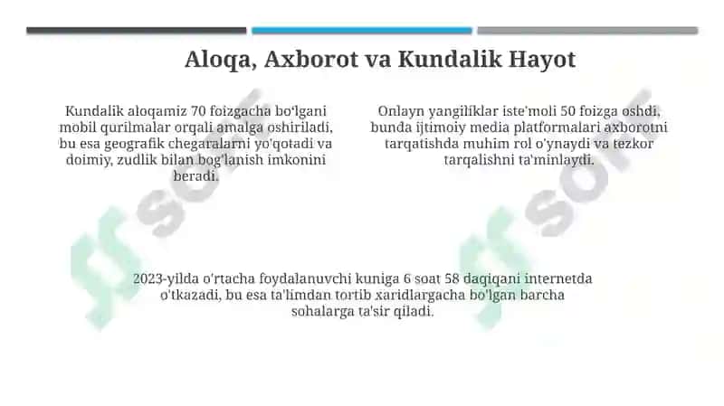 Kundalik hayotdagi media texnologiyalari 4
