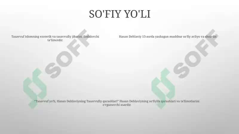 Hasan Dehlaviyning Tasavvufiy Qarashlari 4