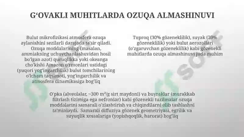 Bulutlar va gözenekli tuzilmalar 4