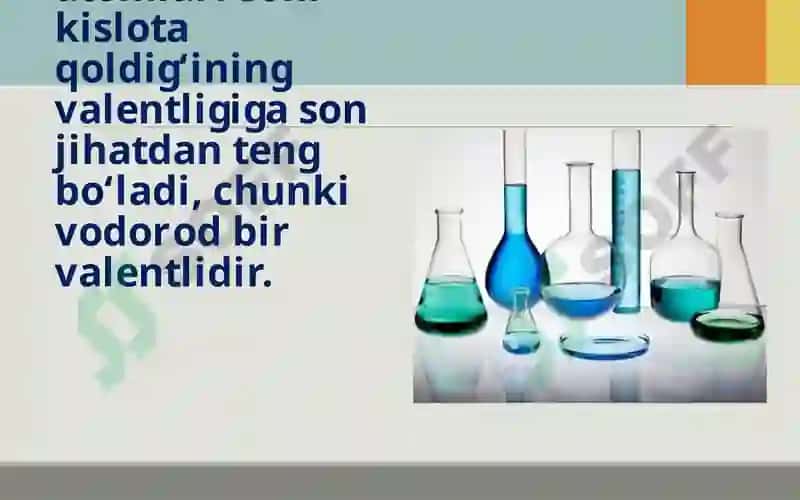 Kislotalar tarkibi, tuzilishi 4