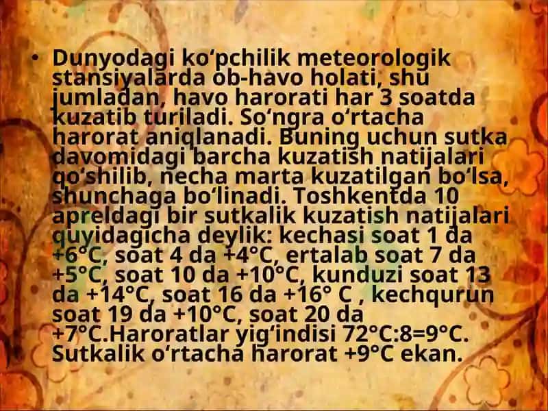 Havo harorati 4
