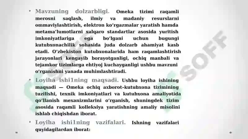 Omeka ochiqa xizmati - kutubxona tizimi 4