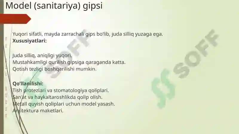 Gips asosida tayyorlangan bog‘lochi moddalar 4