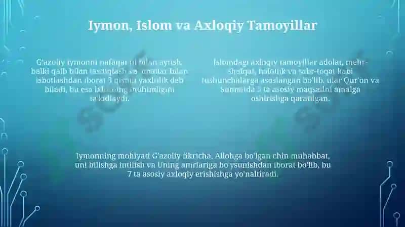 Gʻazzoliyning tavba asarida asosidadin va axloq 4