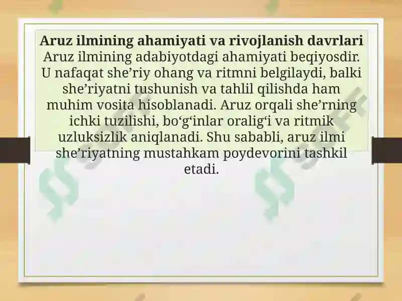 Aruz Tizimi 4