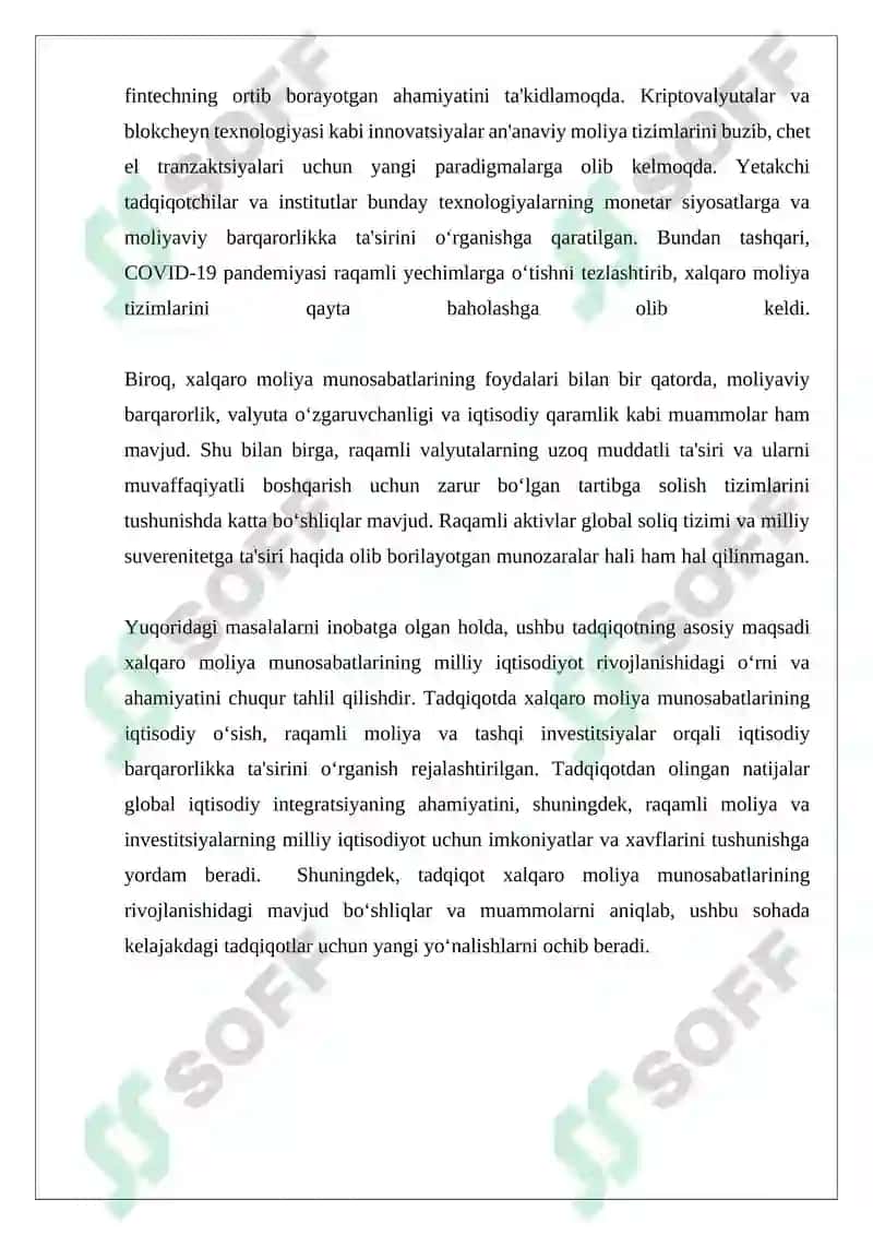 Xalqaro Moliya Munosabatlari 4