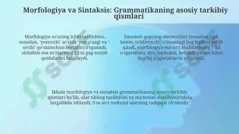 Grammatika-til strukturasini o'rganish 4