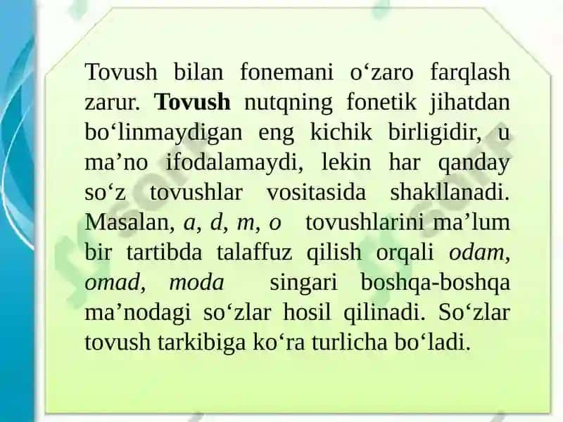 O‘zbektilidaunlivaundoshharflarimlosi 4