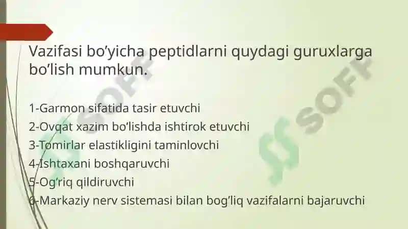 Oqsil tabiatli peptidlar 4