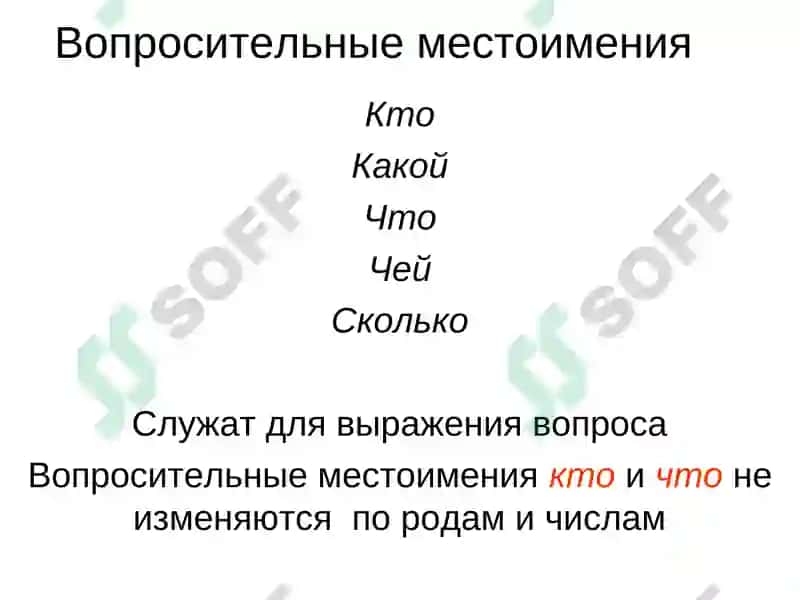 Местоимения 4