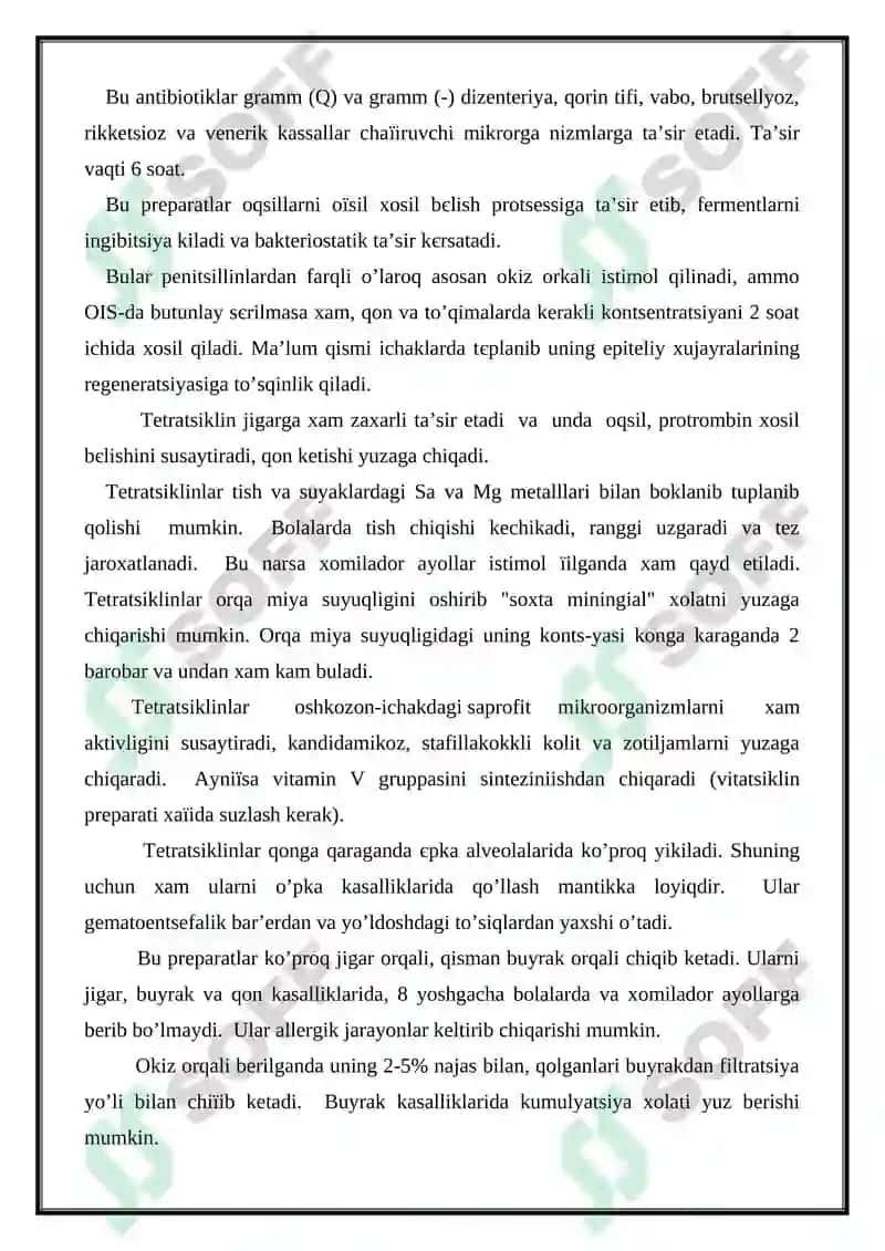 Kimyoterapiya va antibiotiklar 4