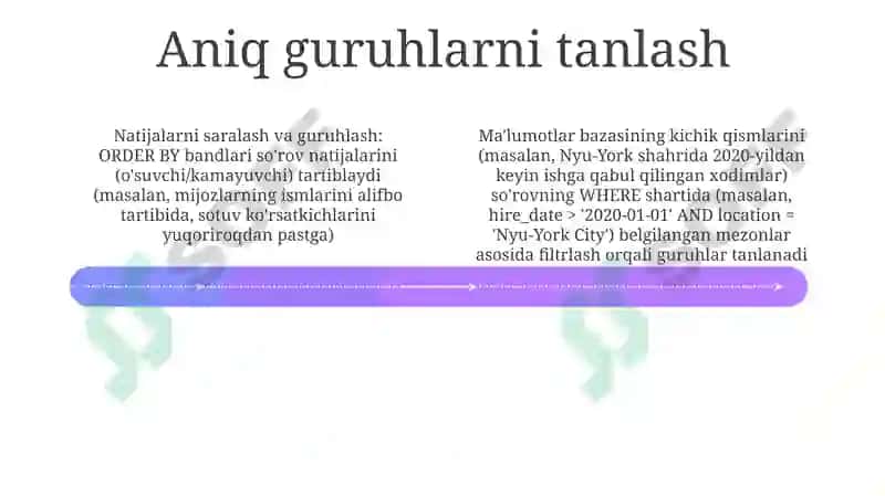Guruhlash usullari 4