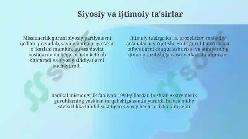 Missionerlik va Prozelitizm 4