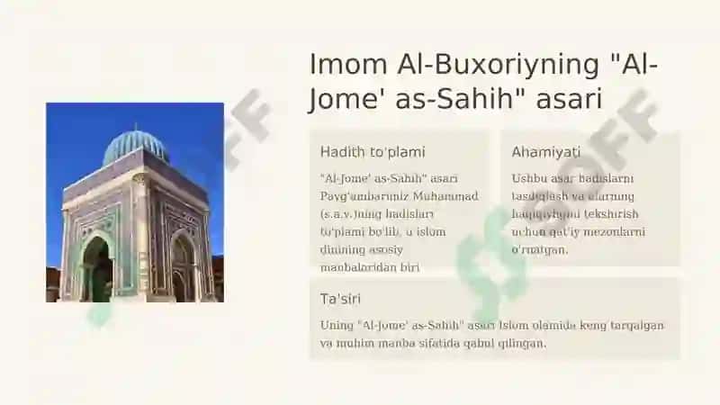 Imom Al-Buxoriy hayoti va ijodi.Ahmad Al-Farg'oniy merosi_2 4