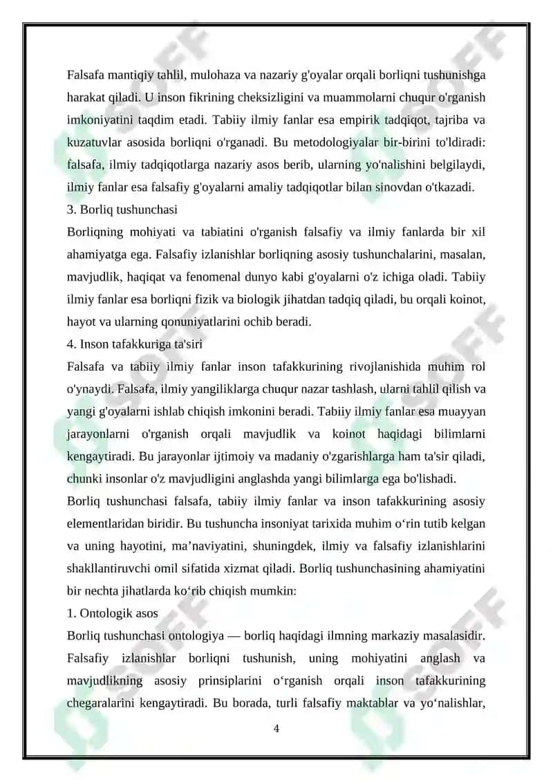 FALSAFA FANIDAN REFARAT 4