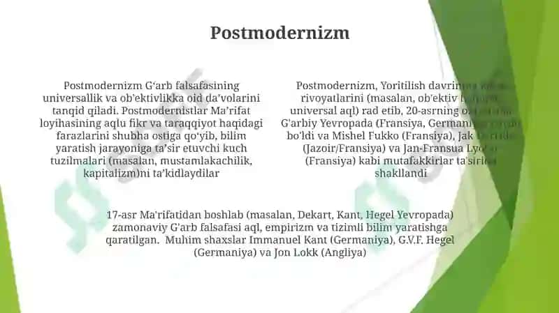 Yangi davr G‘arb falsafasi 4