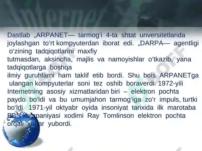 Mobil internet texnalogiyalari 4