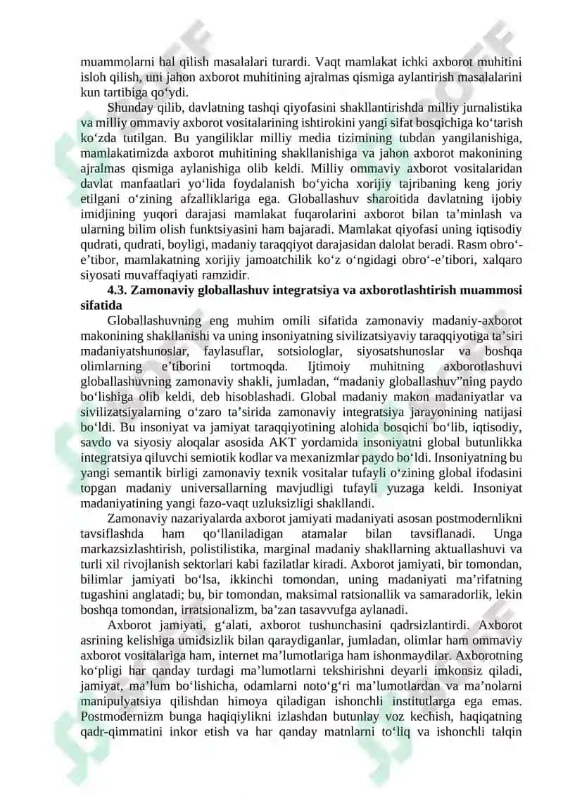 Ommaviy axborot vositalarining internet makonidagi faoliyati 4