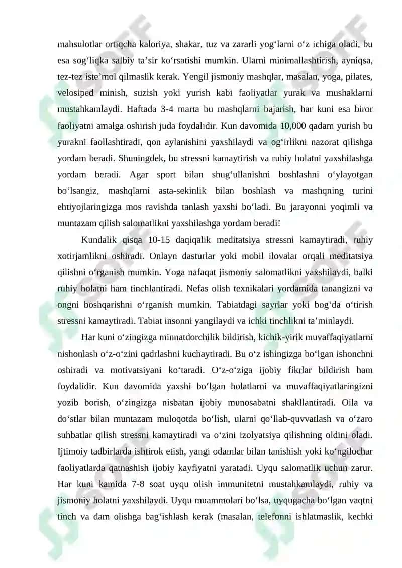 “Salomatlik ulkan boylik” Mikrodars Ishlanmasi 4