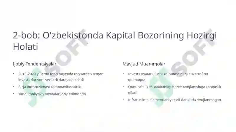 Kapital Bozorini Rivojlantirish Omillari 4