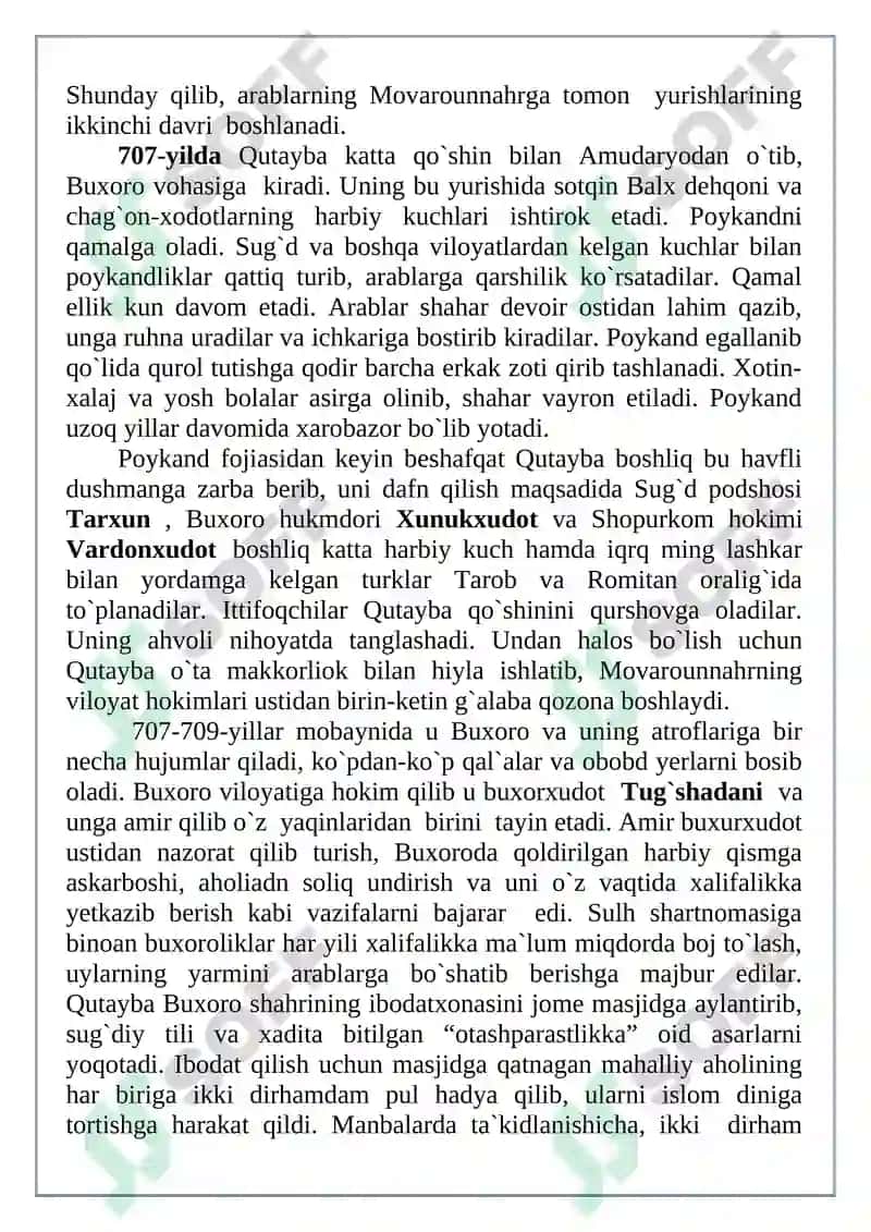 Arab xalifaligining tashkil topishi va uning harbiy yurishlari 4