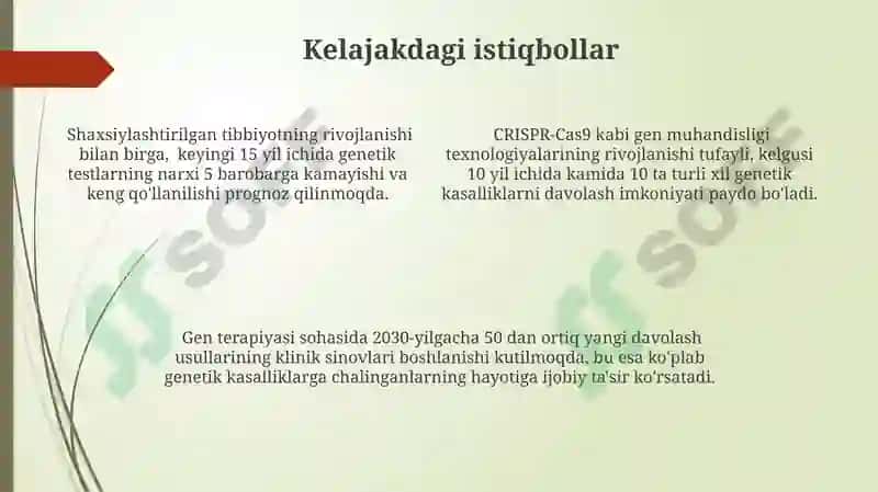 Inson genetikasi asoslari 4