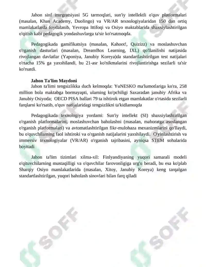 Pedagogika va Jahon ta'lim tizimlari 4