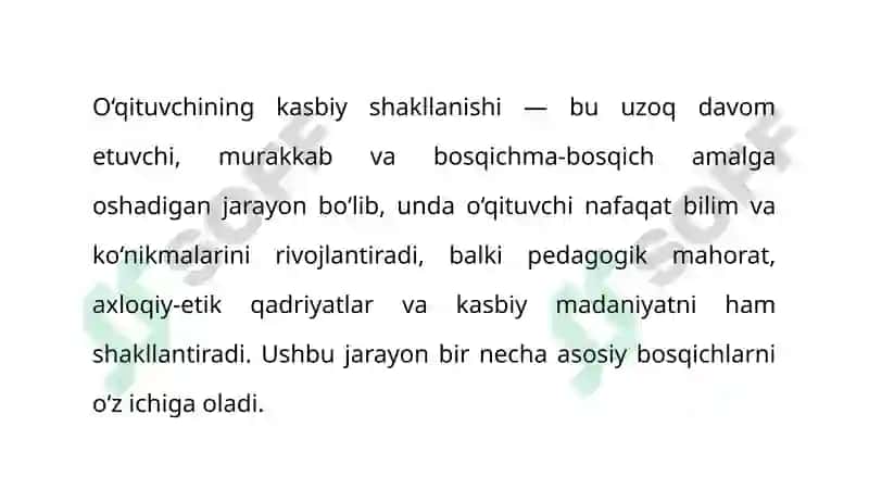 O‘qituvchining Kasbiy Madaniyati 4