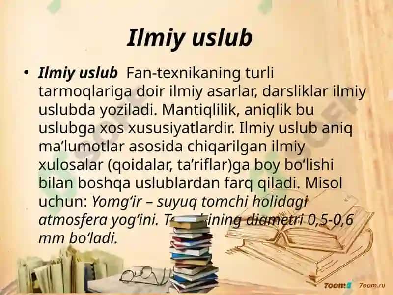Nutq uslublariga oid manbalar bilan ishlash 4