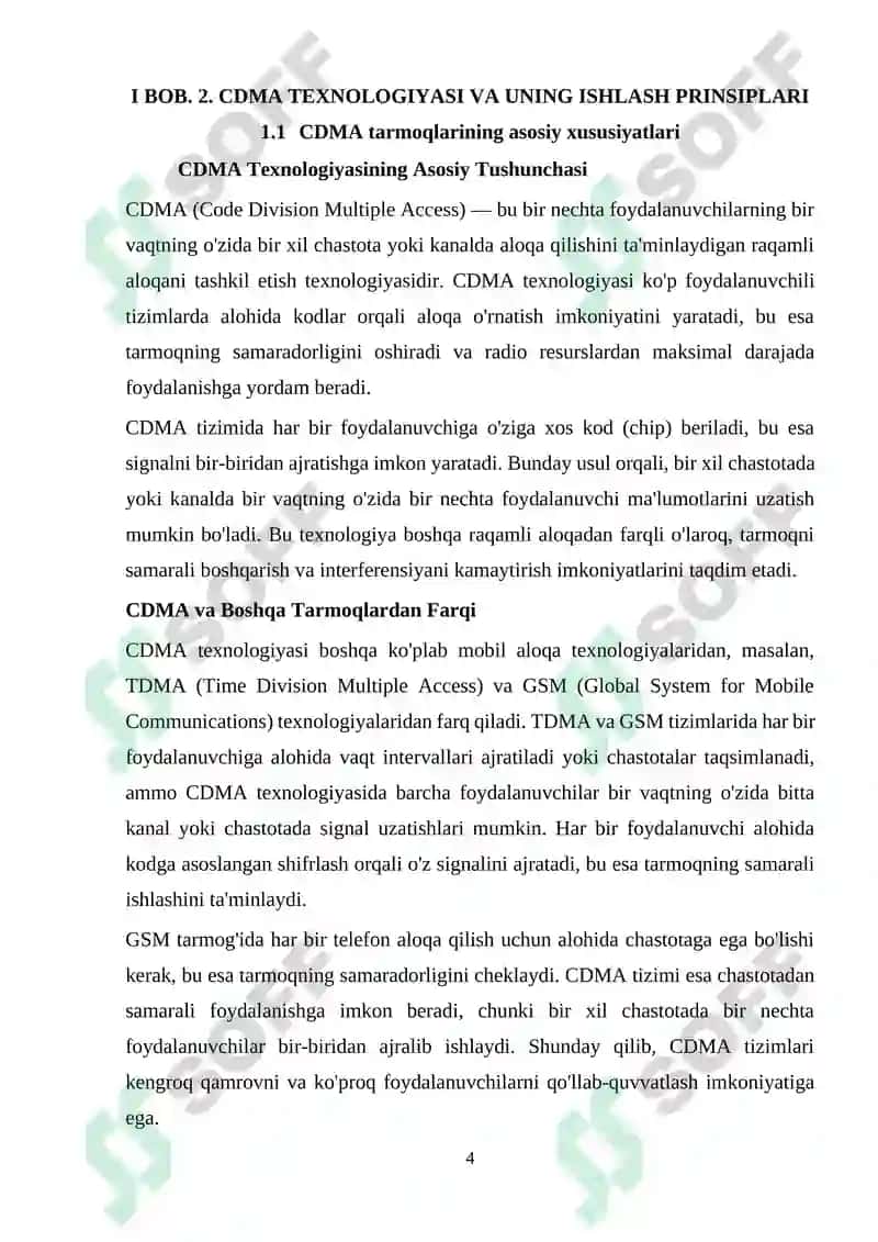 2- CDMA standartining umumiy tarmogʻi sxemasi 4