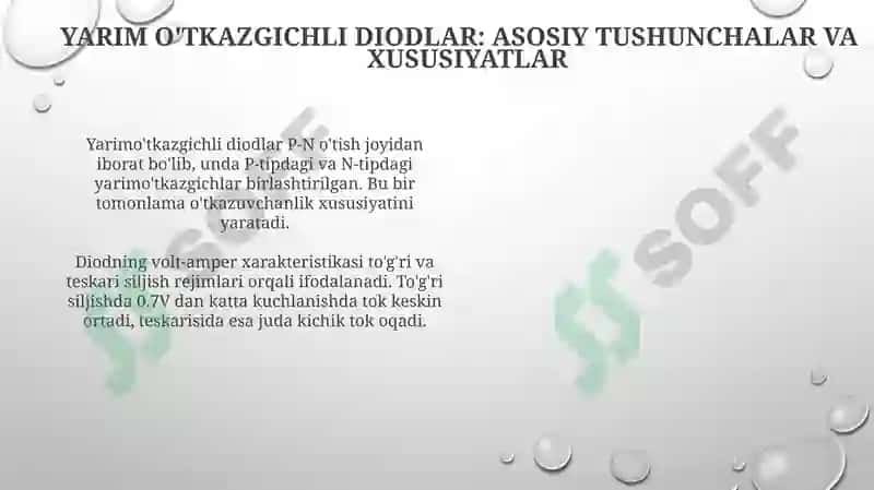 Yarimo'tkazgichlidiodlarvatranzistorlar 4