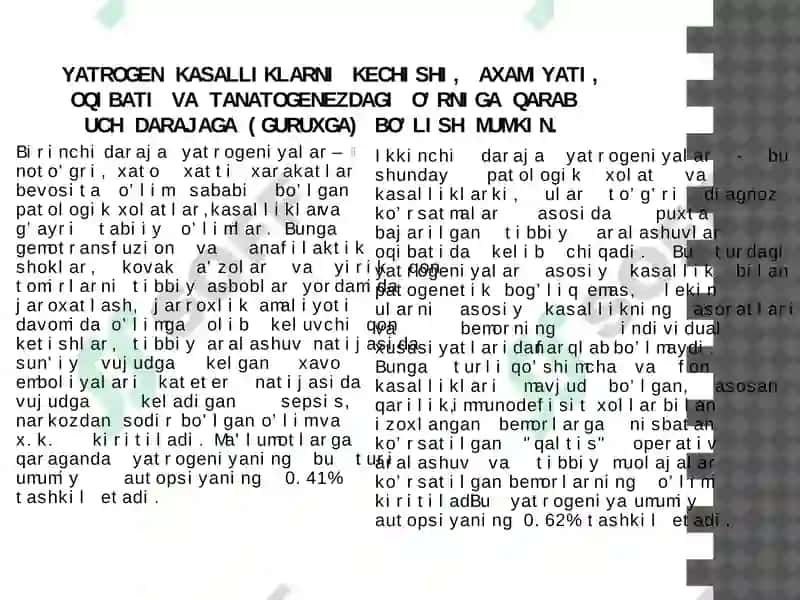 Hozirgi zamon tibbiyotida yatrogeniya 4