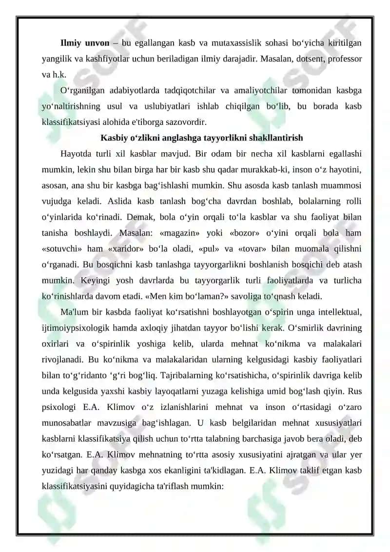 Kasbiy o‘zlikni anglashdagi Ziddiyatlar 4