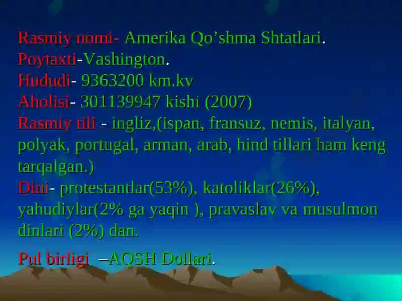 Amerika Qo‘shma Shtatlari 4