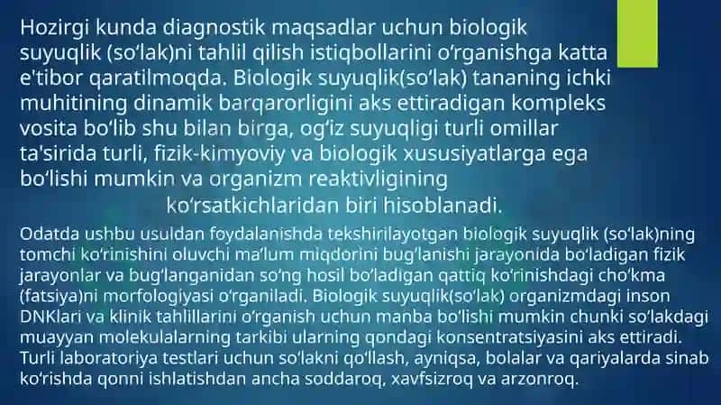 Organizmning biologik suyuqliklari 4