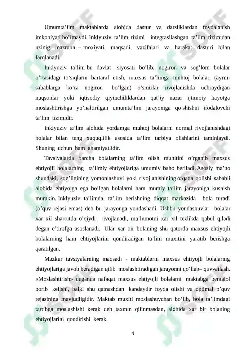 Inklyuziv Ta’limga Bo‘lgan Ehtiyojlar va Sabablar 4