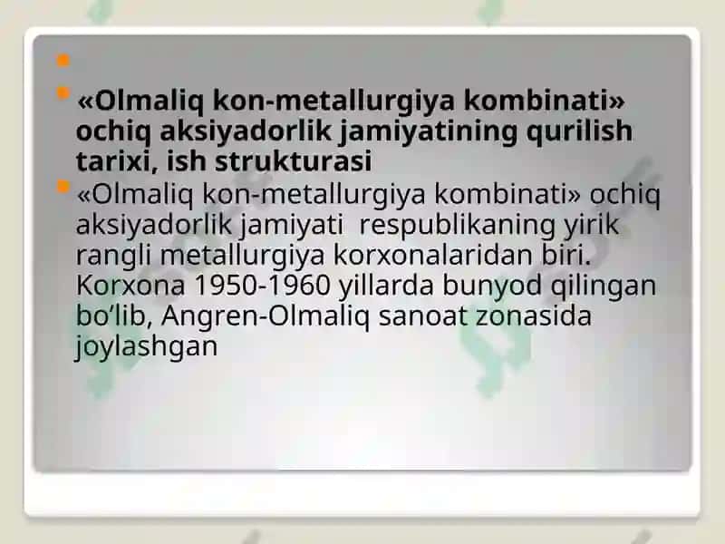 Olmaliq Metallurgiya kombinati 4